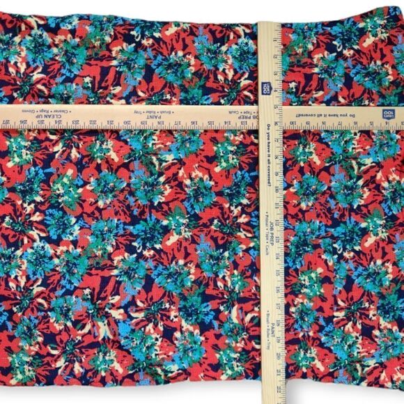 💥 LEPSIM LOWRYS FARM FLORAL MULTI COLOR TUNIC MINI DRESS WITH POCKETS SIZE M/L - Picture 5 of 8